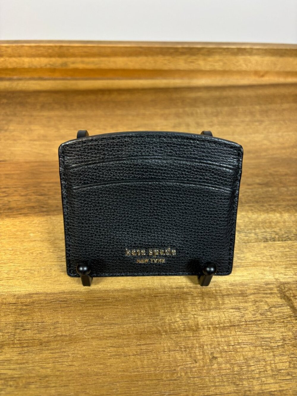 Kate Spade Sylvia Black Leather Card Holder